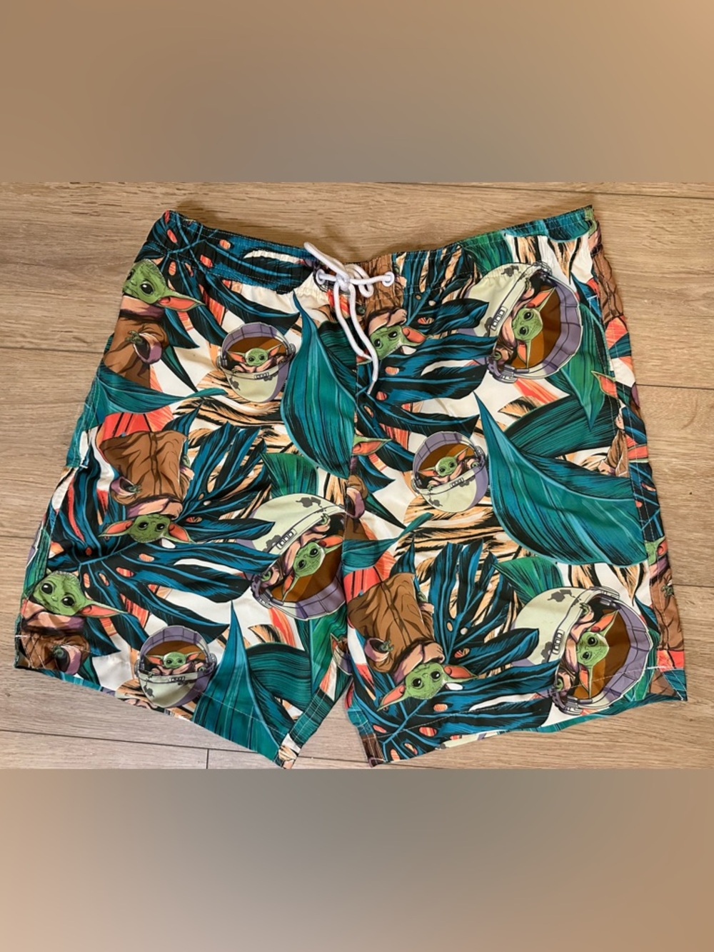 Star Wars Baby Yoda tropical Swimming Trunks